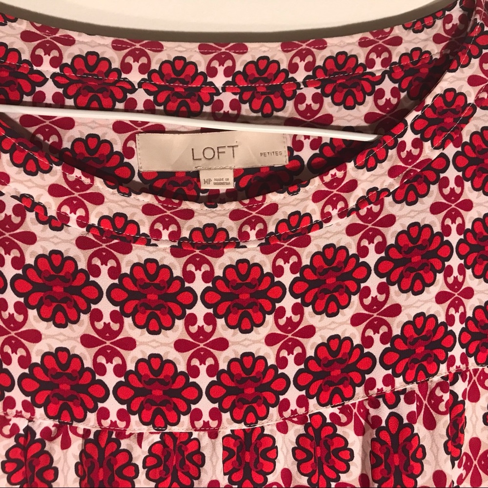 Loft Floral Print Blouse - Medium - Picture 2 of 5